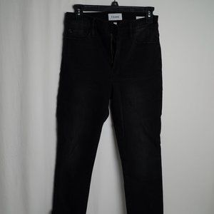 Frame Womens Black Jean / Denim Pants Ali High Rise Cigarette